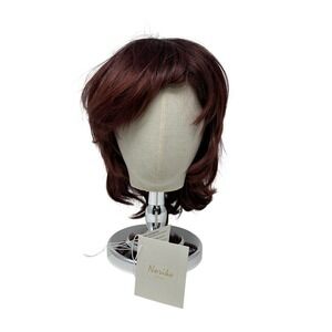 Noriko Collection Aderans Rosa Burgundy Synthetic Wig 1630 Red Layered Feathered
